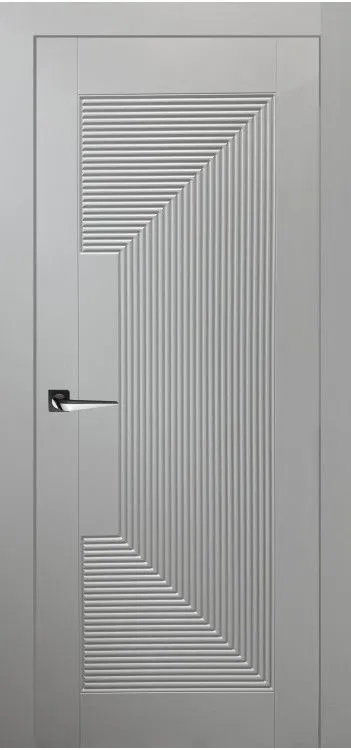 Межкомнатная дверь Лонг-2 (RAL 7047) 600*2000