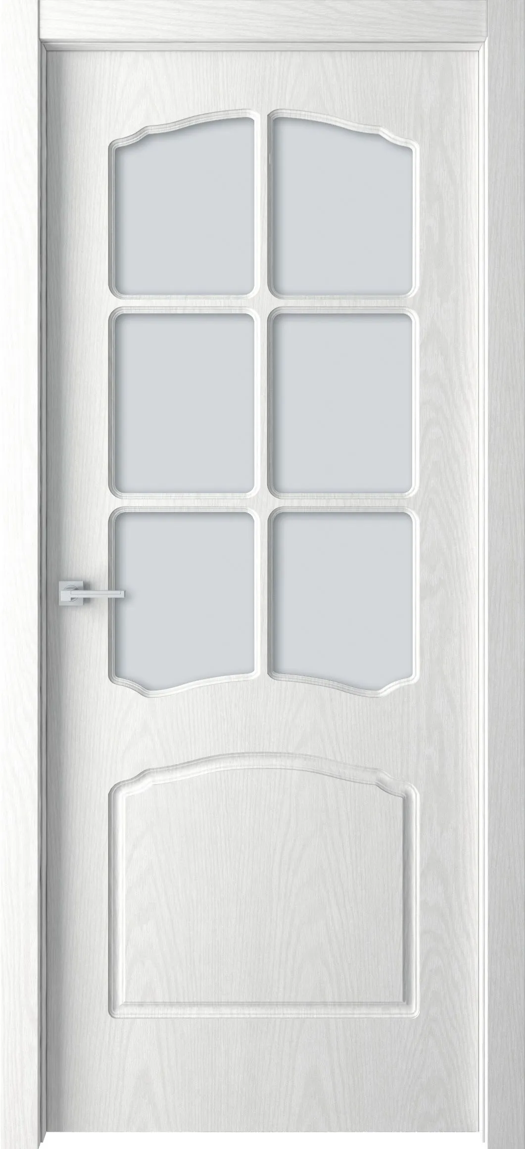 Межкомнатная дверь Альфа ДО (сатинат) 900*2000