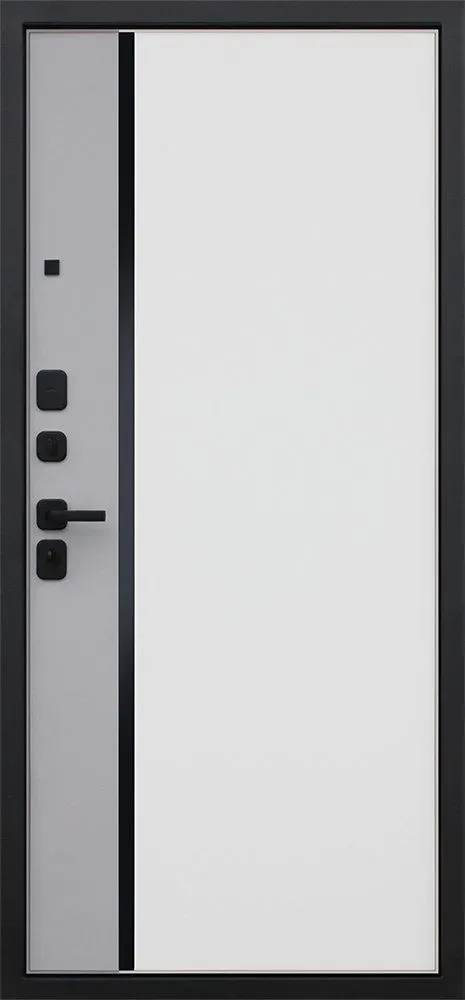 Входная дверь Корвет 860*2050 (Корвет белый матовый)