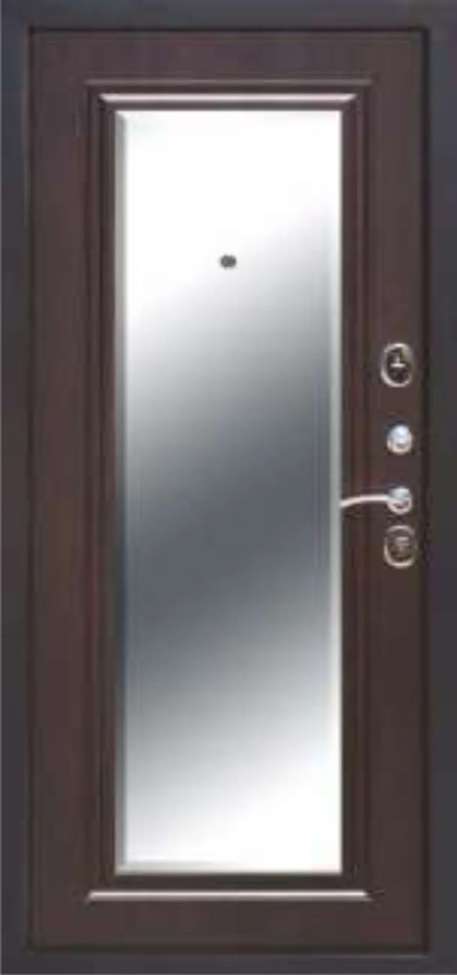 Входная дверь СТАНДАРТ ЛИНИИ 2 Зеркало фацет 860*2050 (СТАНДАРТ ЛИНИИ 2 Зеркало фацет венге)