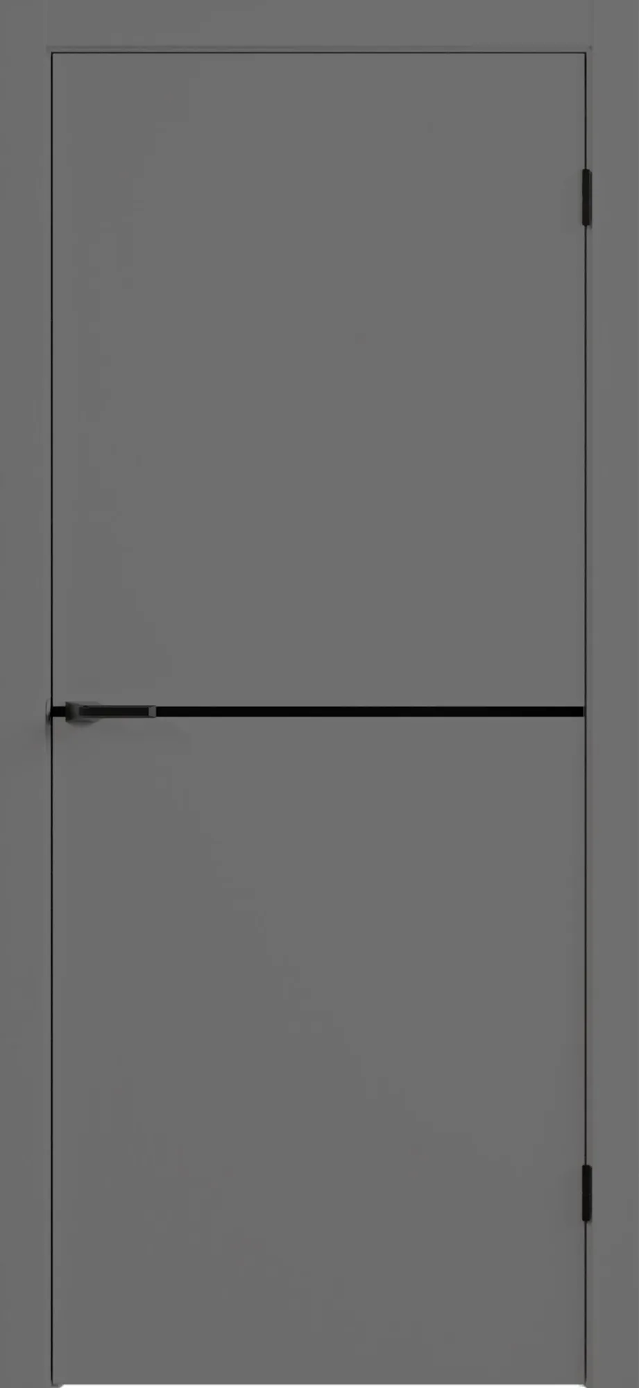 Межкомнатная дверь LINE 1 (Софт графит гладкий) 600*2000