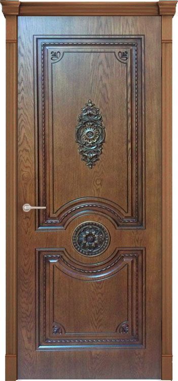 Межкомнатная дверь Олимп ДГ (Орех 2) 600*2000