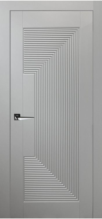 Межкомнатная дверь Лонг-2 (RAL 7047) 600*2000