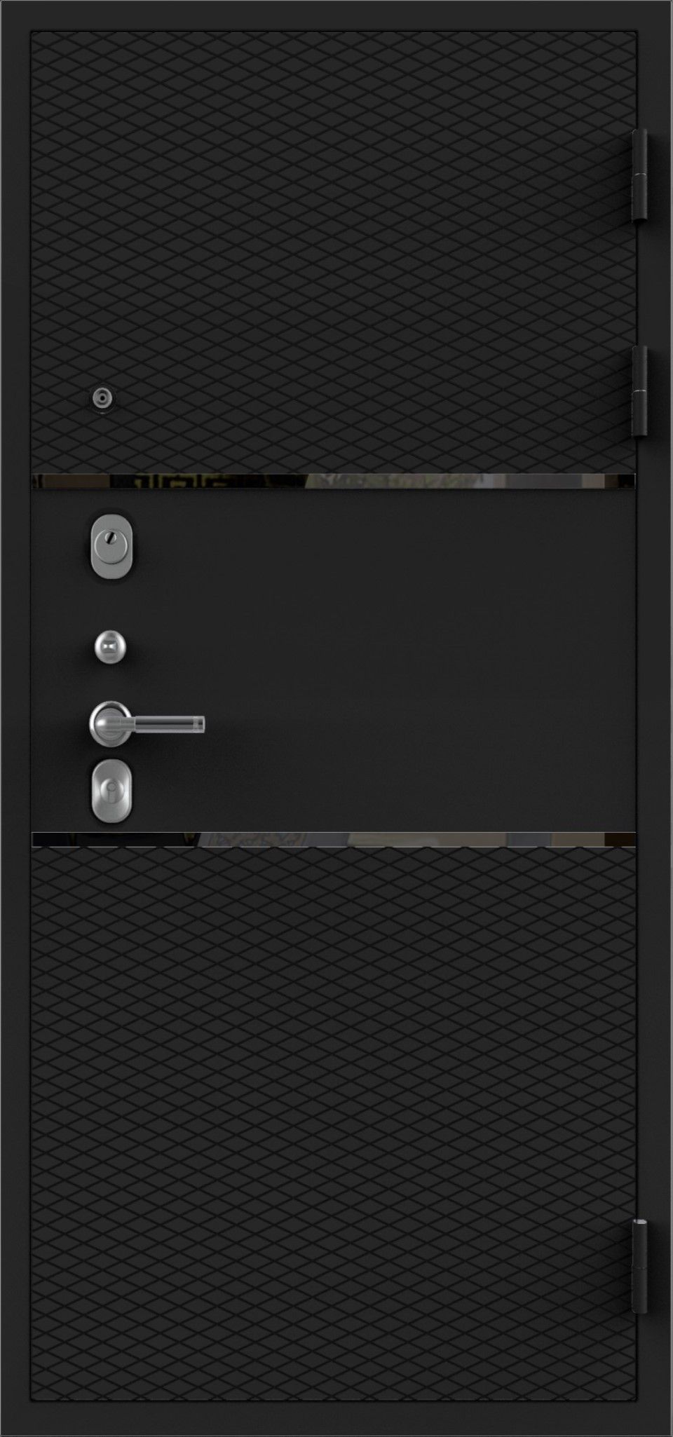 Входная дверь ДИАМАНТ ТЕПЛА 860*2050 (ДИАМАНТ ТЕПЛА пвх белая матовая)