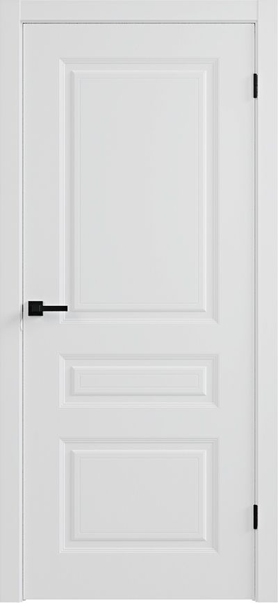 Межкомнатная дверь Каскад ДГ (скиновая) (Эмаль белая) 600*2000