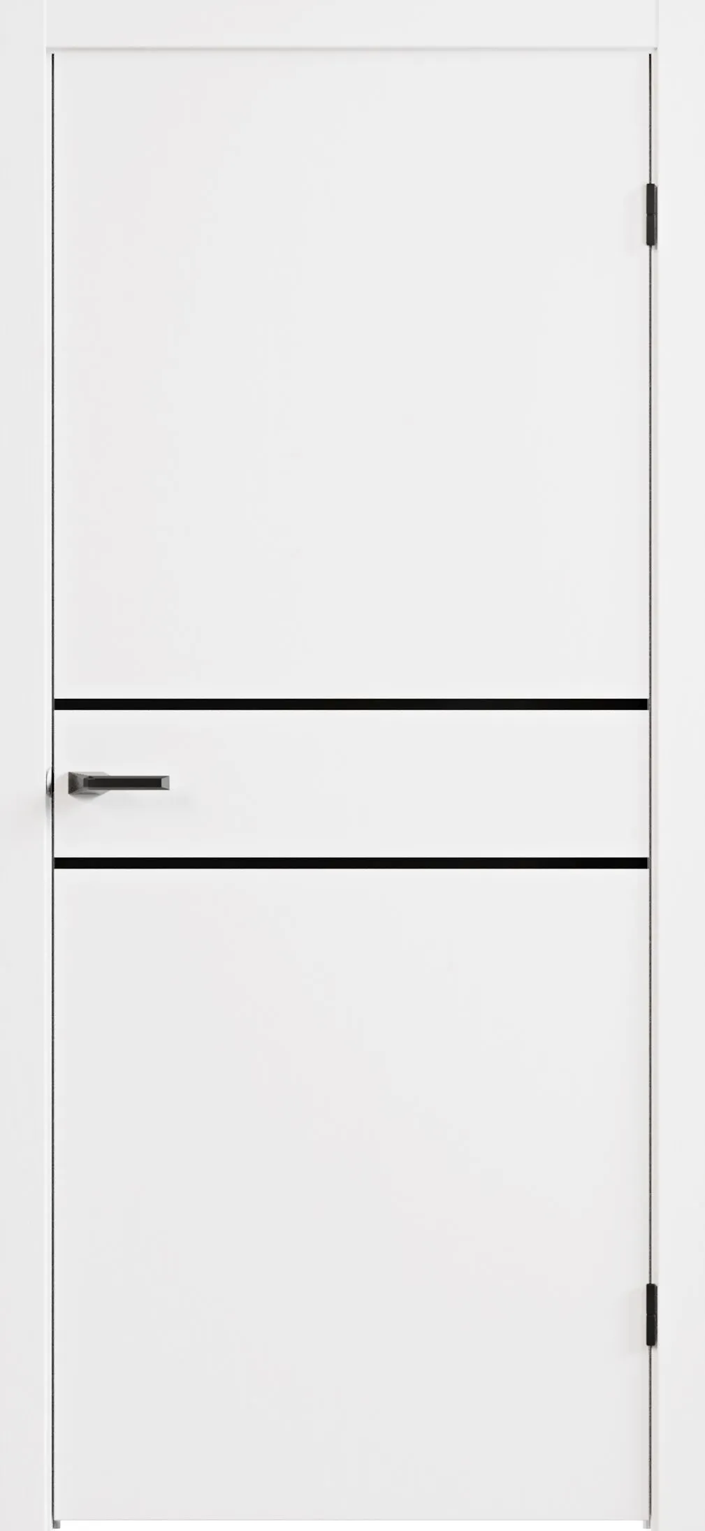 Межкомнатная дверь LINE 2 (Белый) 600*2000