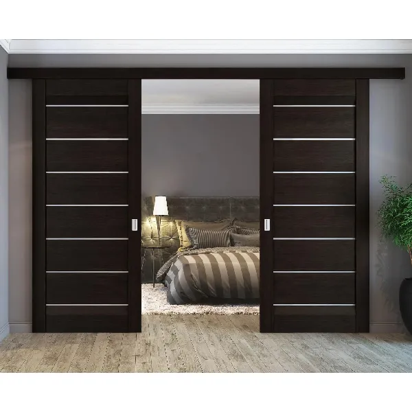 Комплект для двустворчатой двери от 1000 до 1500мм, стопор-довод SLIDING